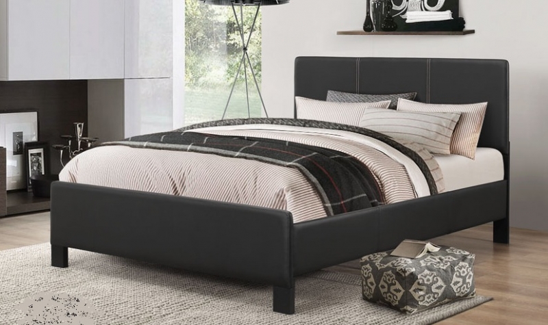 leather bed and mattress package