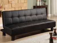 Furniture BRAND NEW FIRM THICK  LEATHER CLICK CLACK - SOFA BED FREE DE